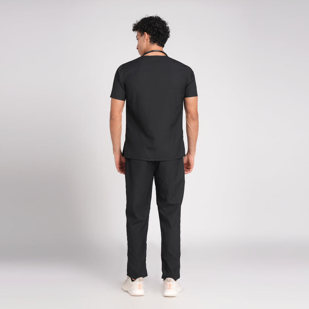 Scrub Suit (Top/Bottom)-Black