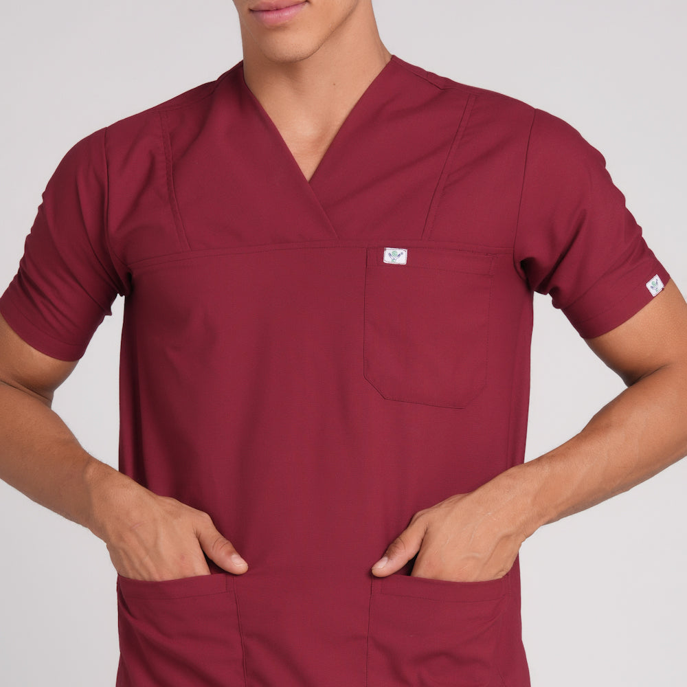 Scrub Suit (Top/Bottom)-Marron