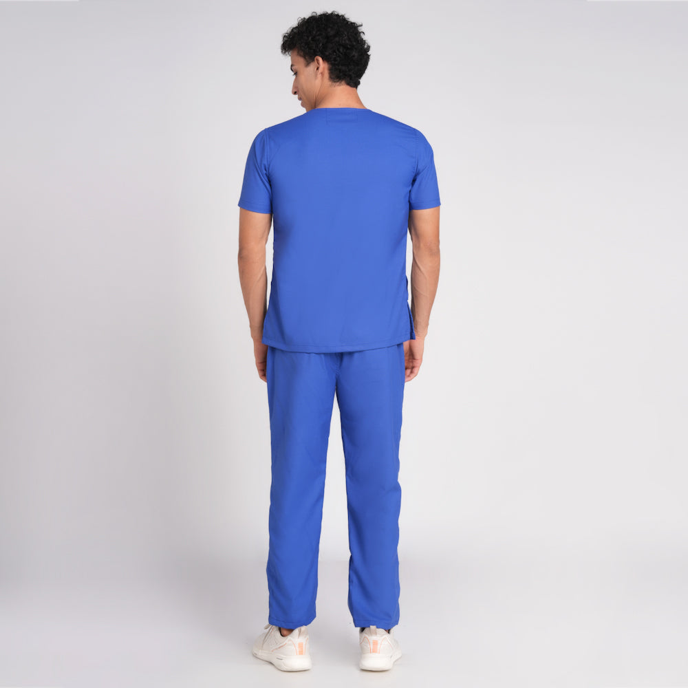 Scrub Suit (Top/Bottom)-Royal blue