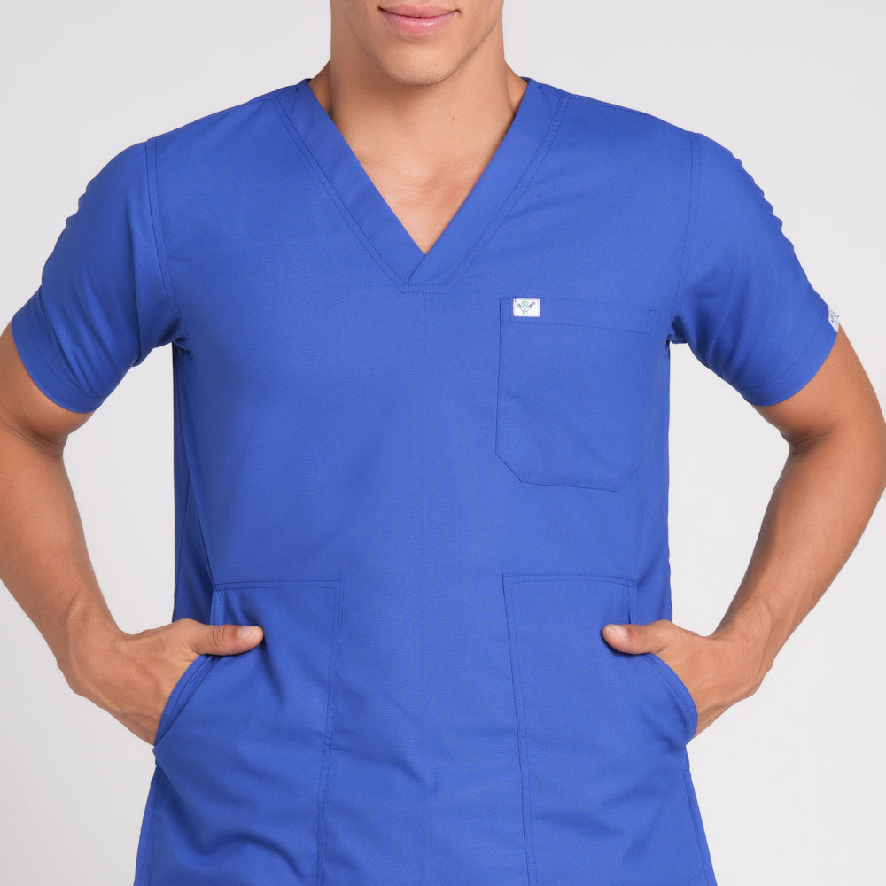 Scrub Suit (Top/Bottom)-Royal blue