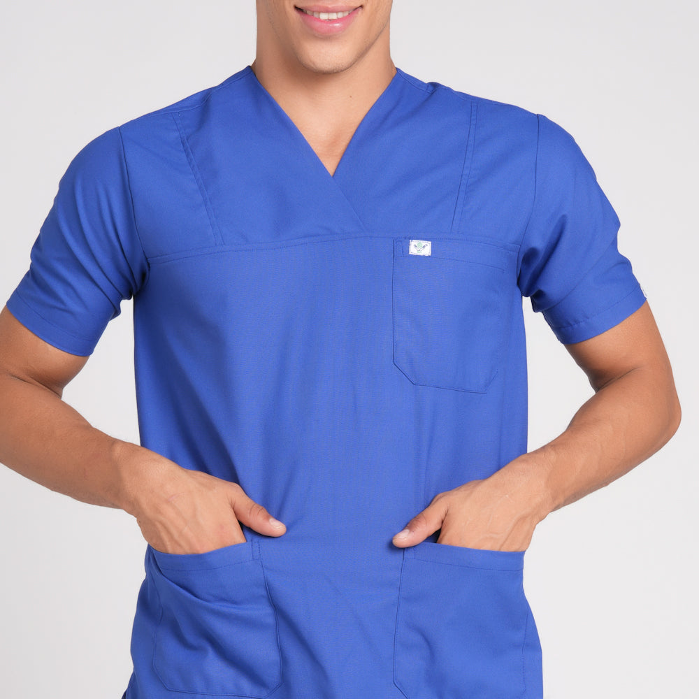 Scrub Suit (Top/Bottom)-Royal blue