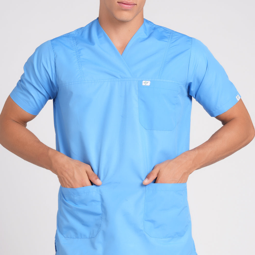Scrub Suit (Top/Bottom)-Sky Blue