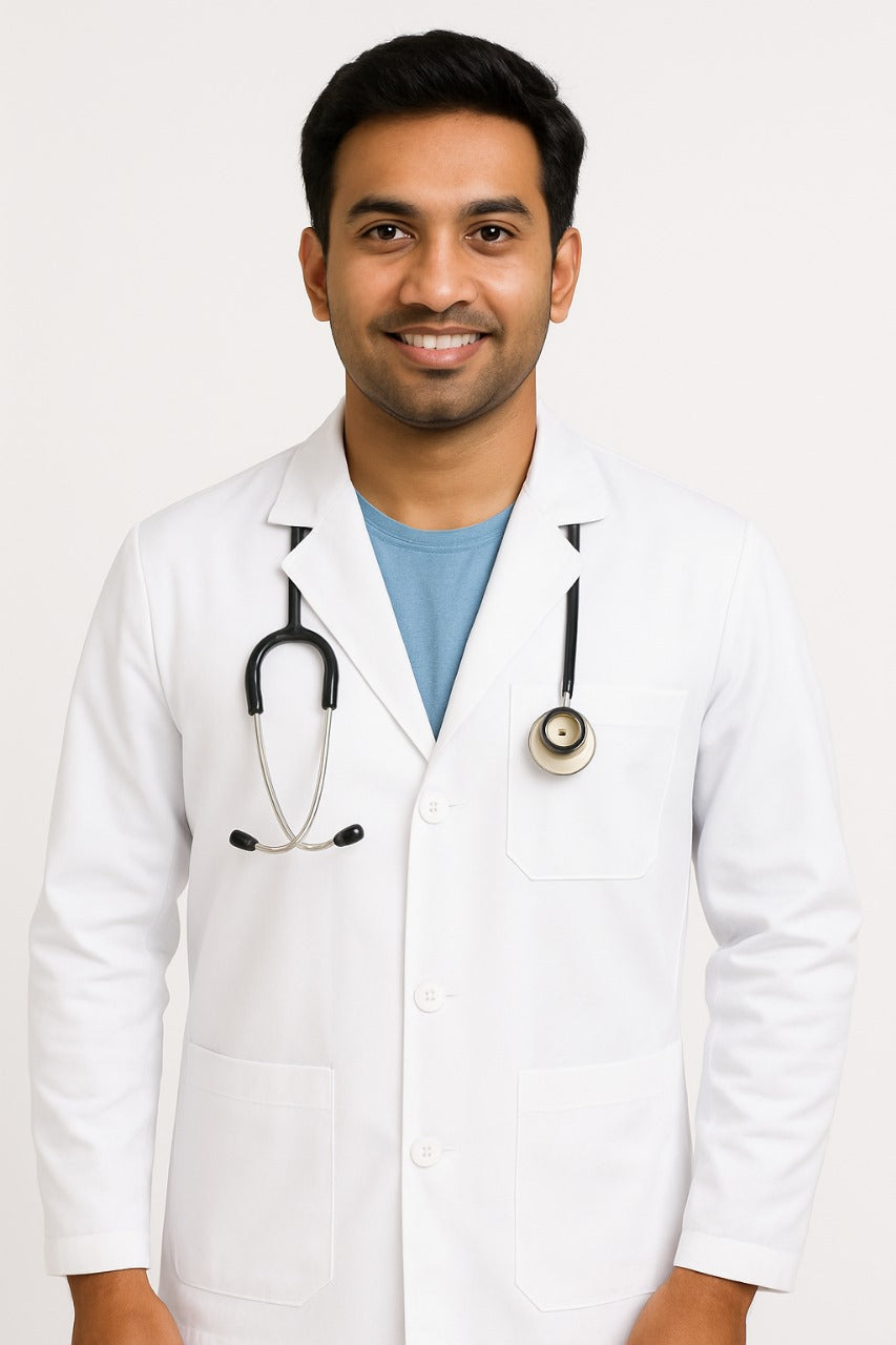 Technie Coat (Half)-Neel White