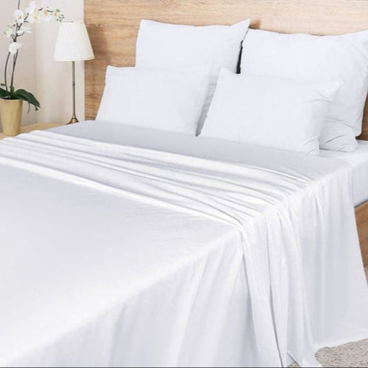 Bed Sheet - with pillow cover White