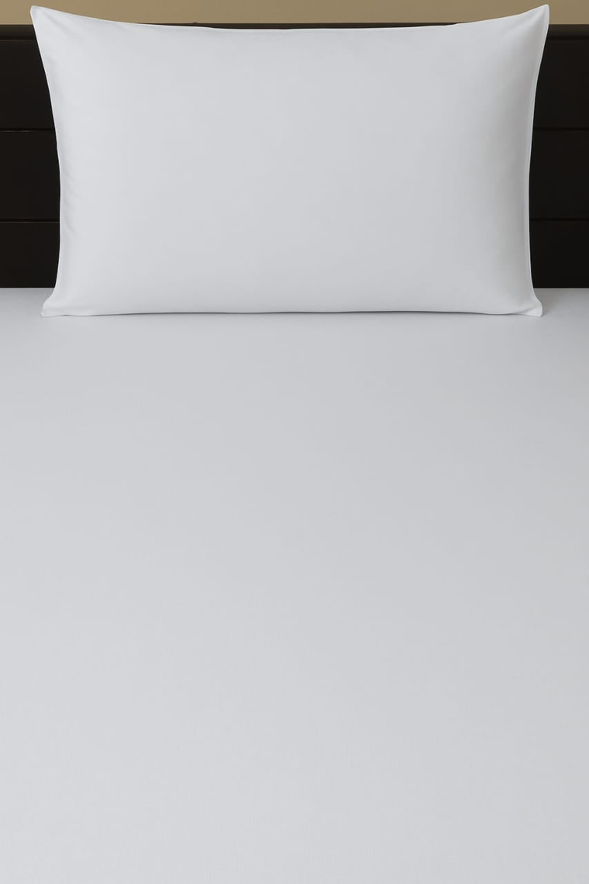 Bed Sheet - with pillow cover White