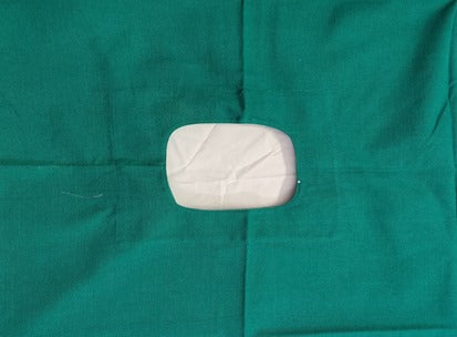 Cut sheet with oval hole 5X6 -Green