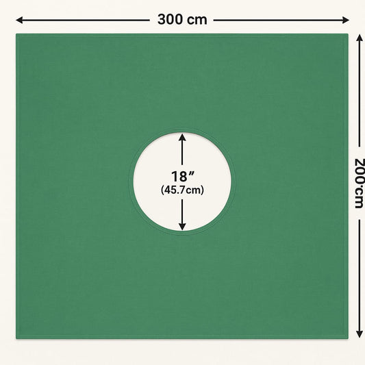 Abd Sheet with 18"hole  -Green