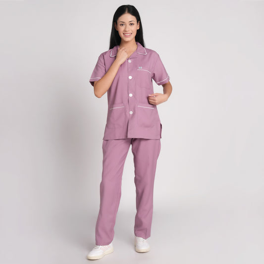 Nursing Dress ( Top/Bottom)-Pink