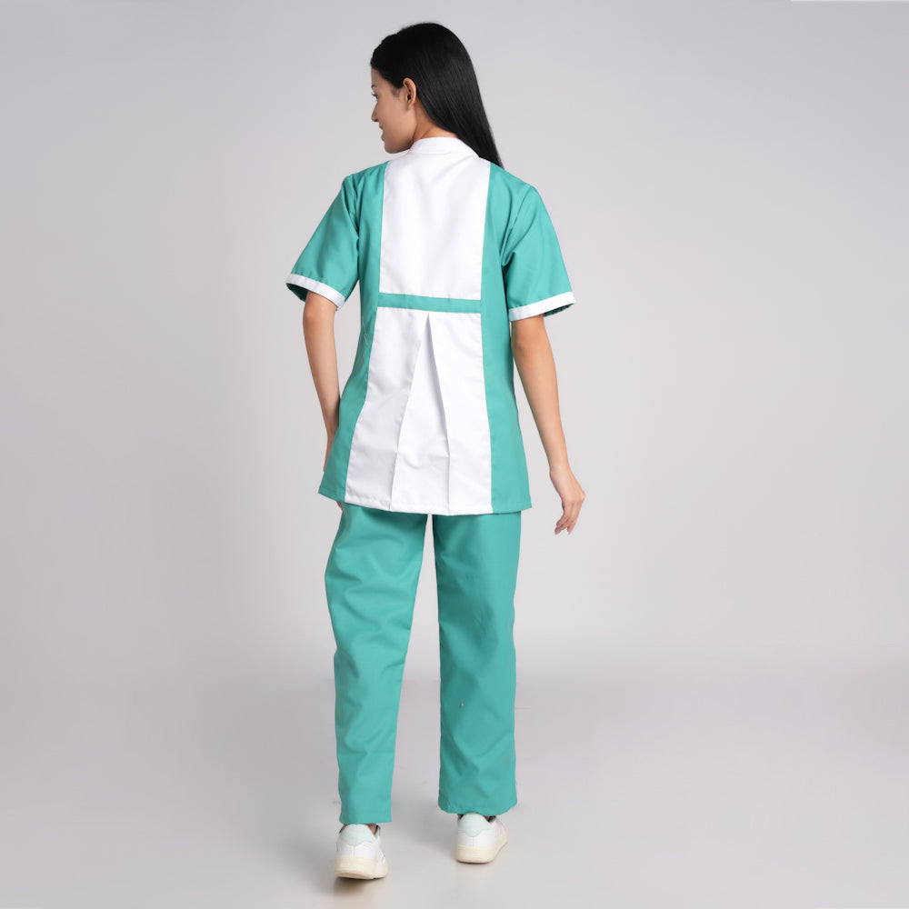 Nursing Dress ( Top/Bottom)-green white