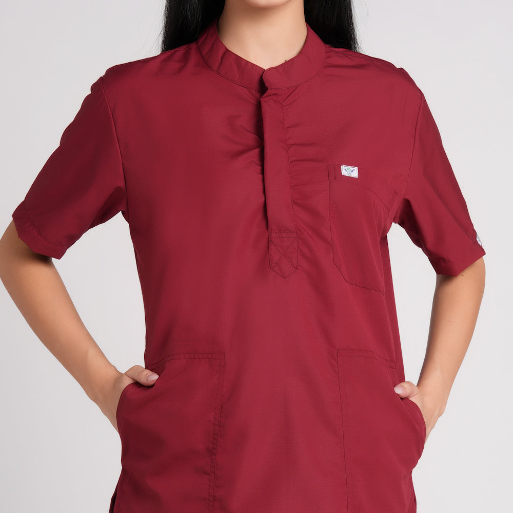 Scrub Suit (Top/Bottom)-Marron