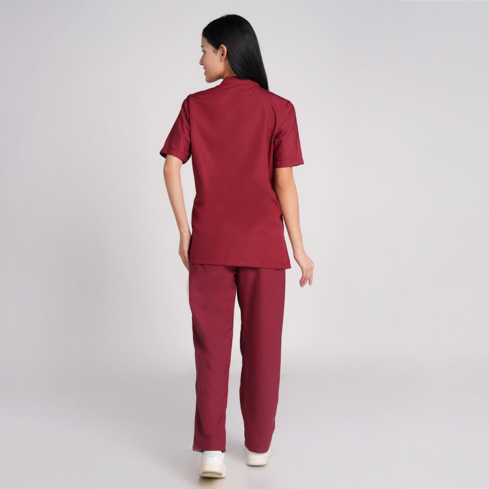 Scrub Suit (Top/Bottom)-Marron