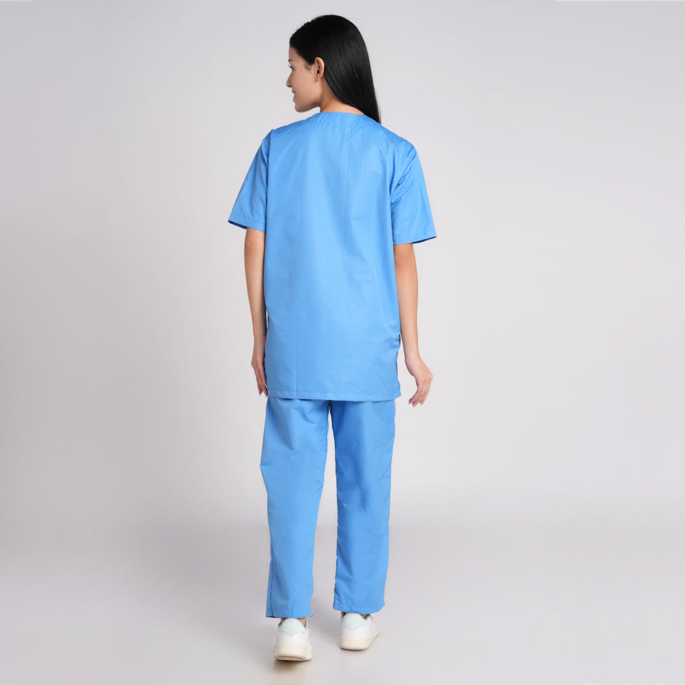 Scrub Suit (Top/Bottom)-Sky Blue