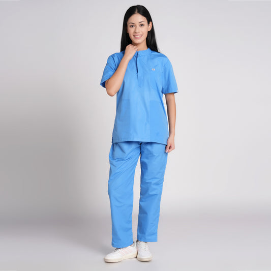 Scrub Suit (Top/Bottom)-Sky Blue