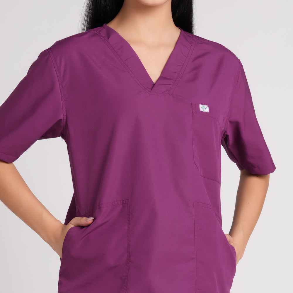 Scrub Suit (Top/Bottom)-Voilet
