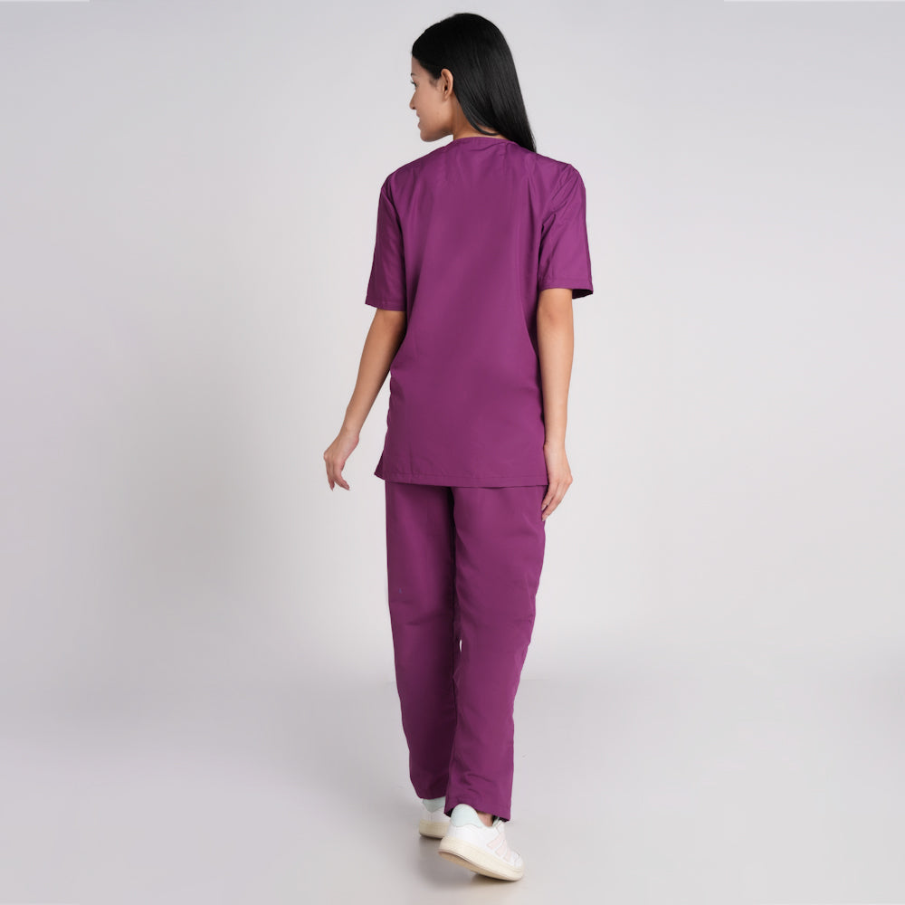 Scrub Suit (Top/Bottom)-Voilet
