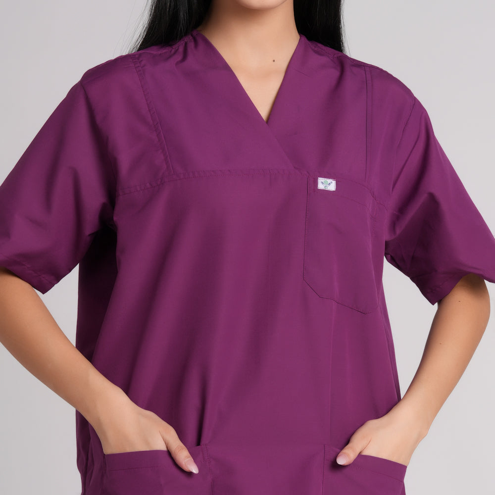 Scrub Suit (Top/Bottom)-violet