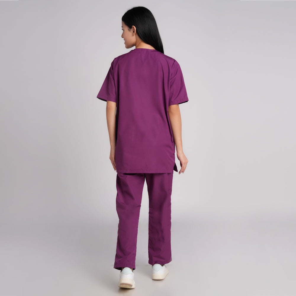 Scrub Suit (Top/Bottom)-violet