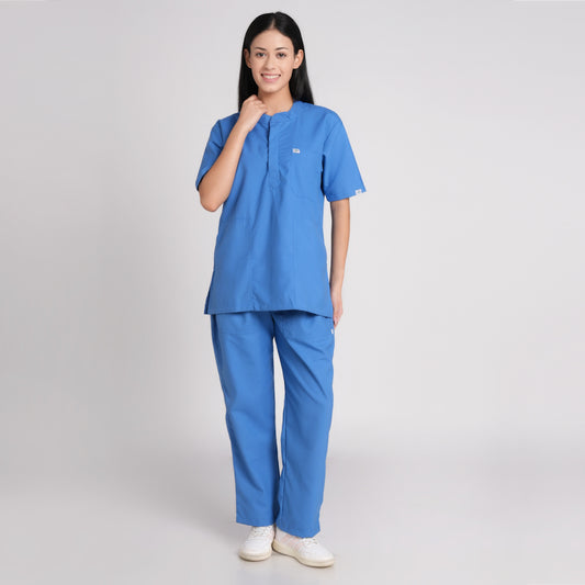 Scrub Suit (Top/Bottom)-Sky Blue