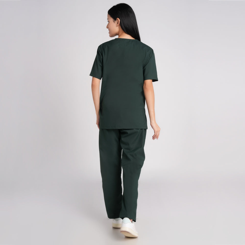 Scrub Suit (Top/Bottom)-Bottel Green
