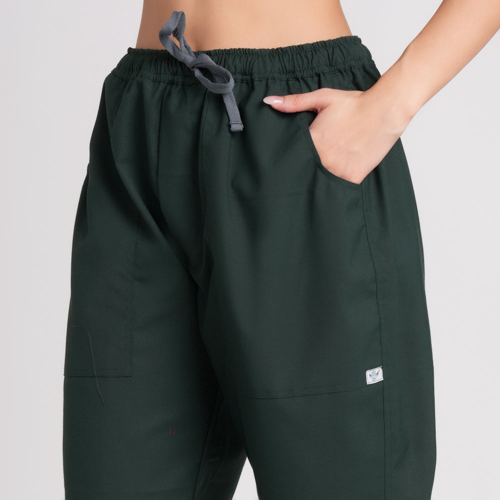 Scrub Suit (Top/Bottom)-Bottel Green