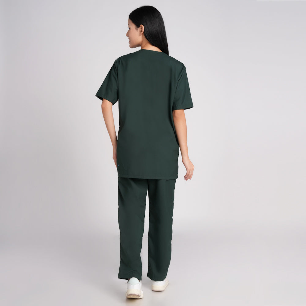 Scrub Suit (Top/Bottom)-Bottel Green
