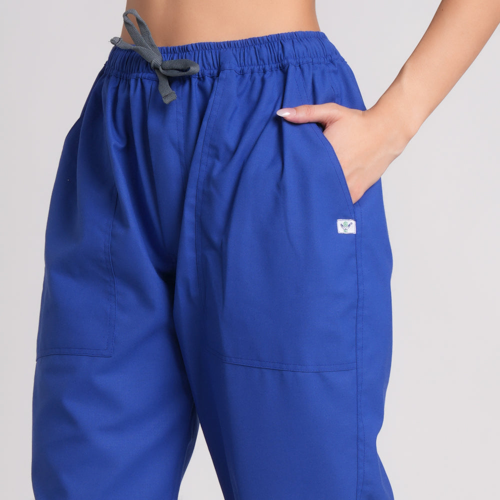 Scrub Suit (Top/Bottom)-Royal blue