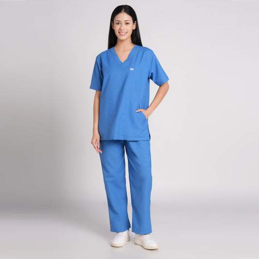 Scrub Suit (Top/Bottom)-Sky Blue