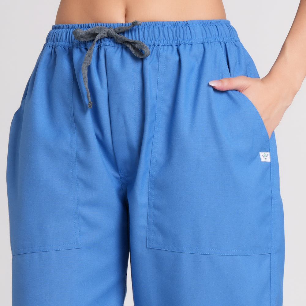 Scrub Suit (Top/Bottom)-Sky Blue