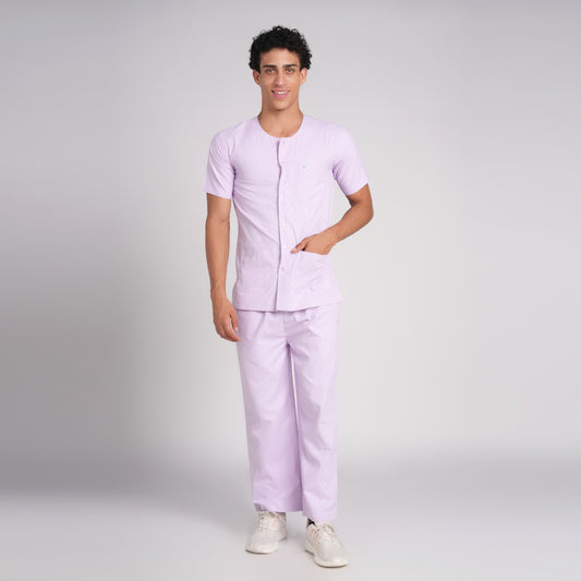 Patient Dress (Top/Bottom)-Purple