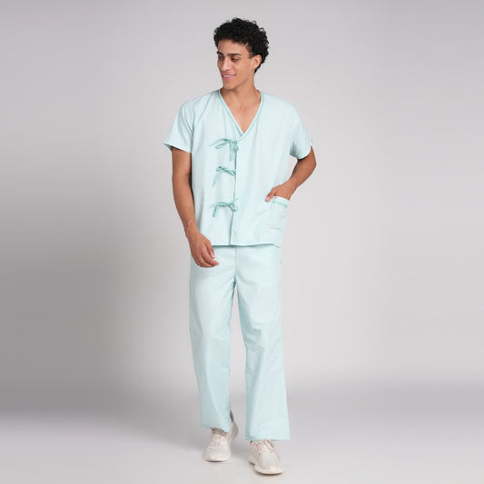 Patient  dress - Sea Green