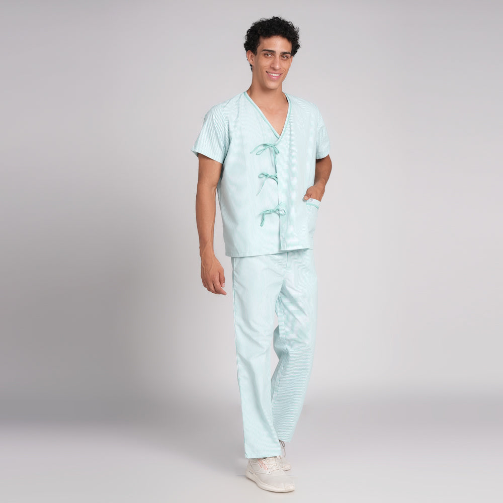 Patient  dress - Sea Green