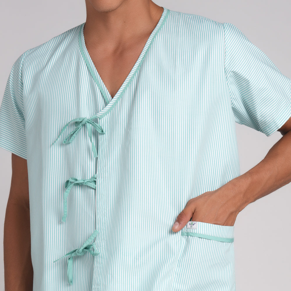 Patient  dress - Sea Green