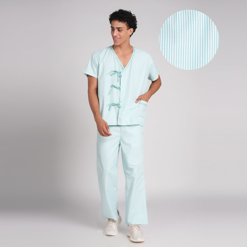 Patient  dress - Sea Green