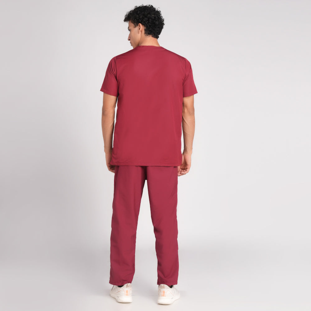 Scrub Suit (Top/Bottom)-Marron