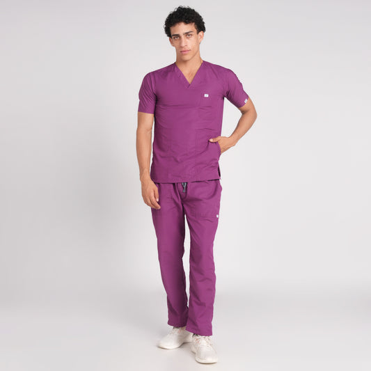 Scrub Suit (Top/Bottom)-Voilet