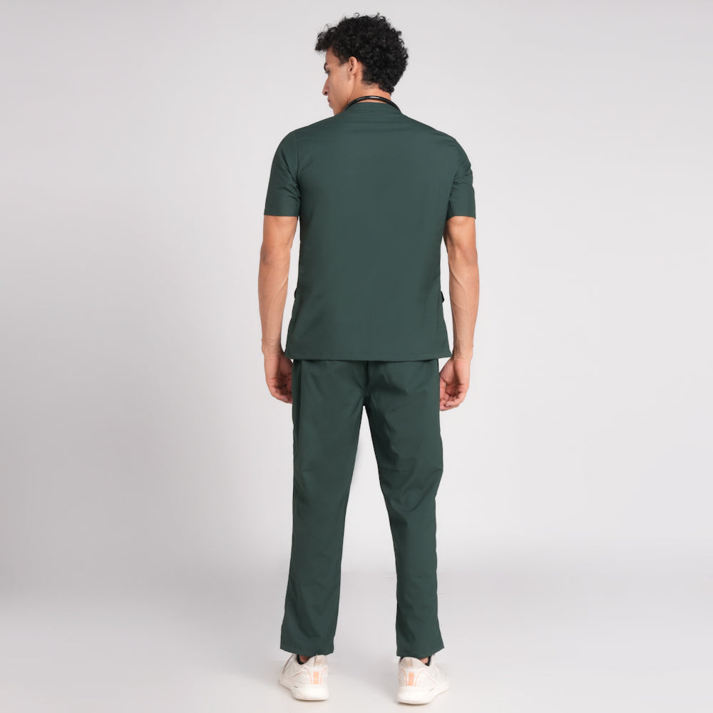 Scrub Suit (Top/Bottom)-Bottel Green