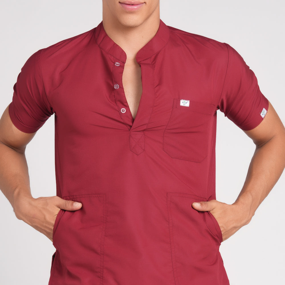 Scrub Suit (Top/Bottom)-Marron