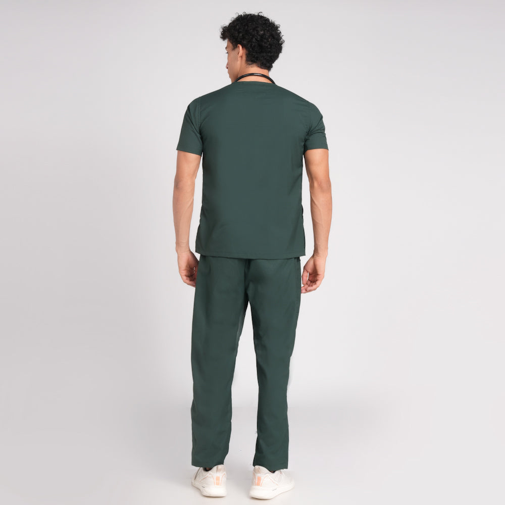 Scrub Suit (Top/Bottom)-Bottel Green