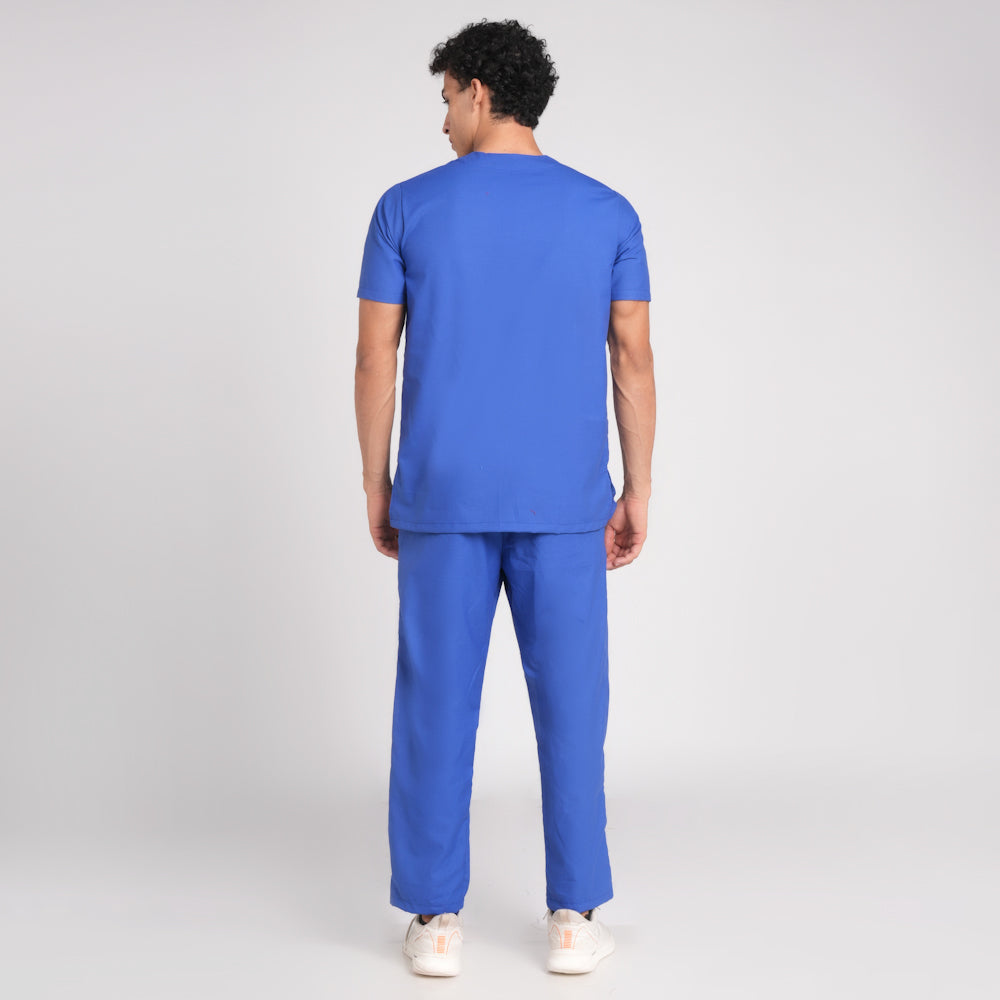 Scrub Suit (Top/Bottom)-Royal blue