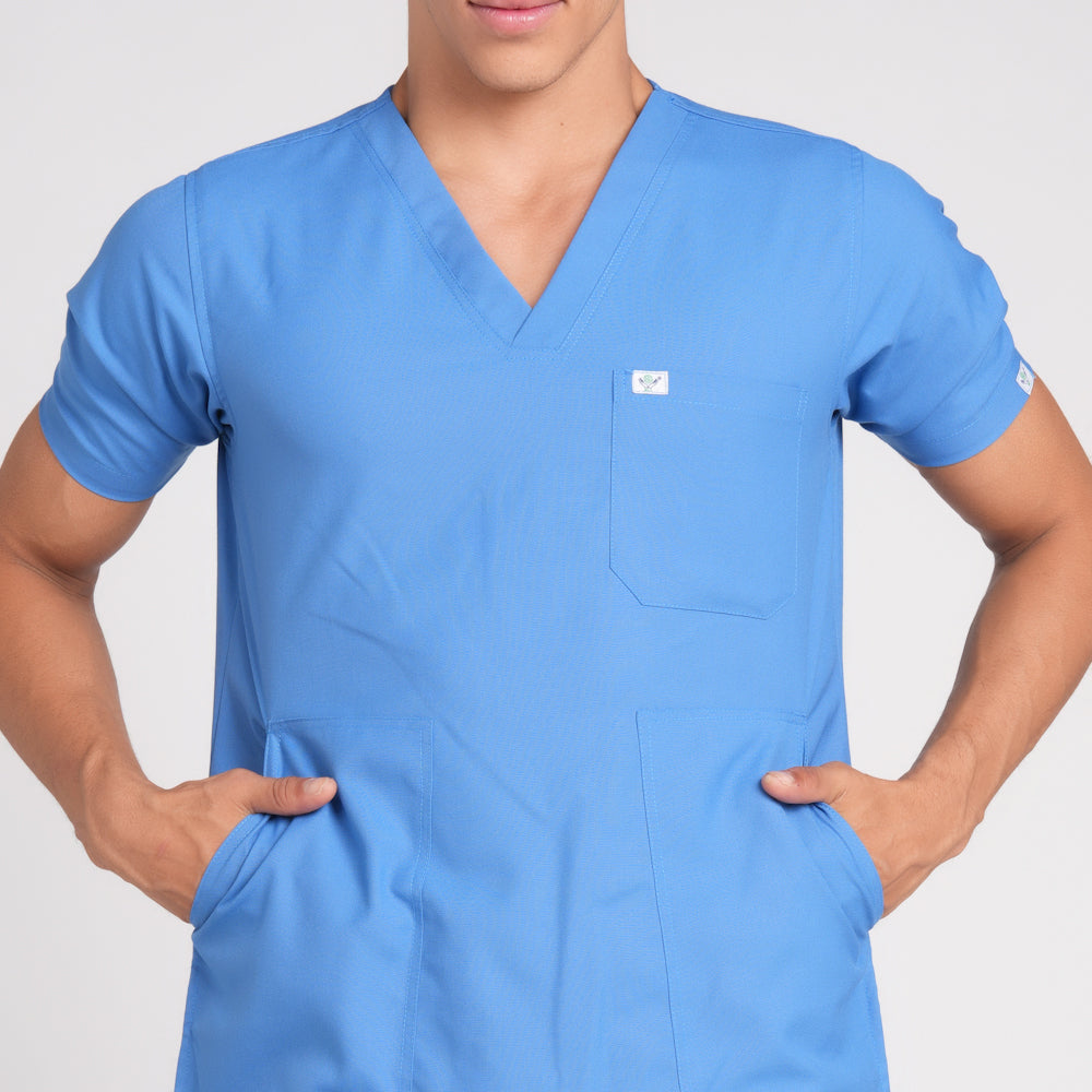 Scrub Suit (Top/Bottom)-Sky Blue