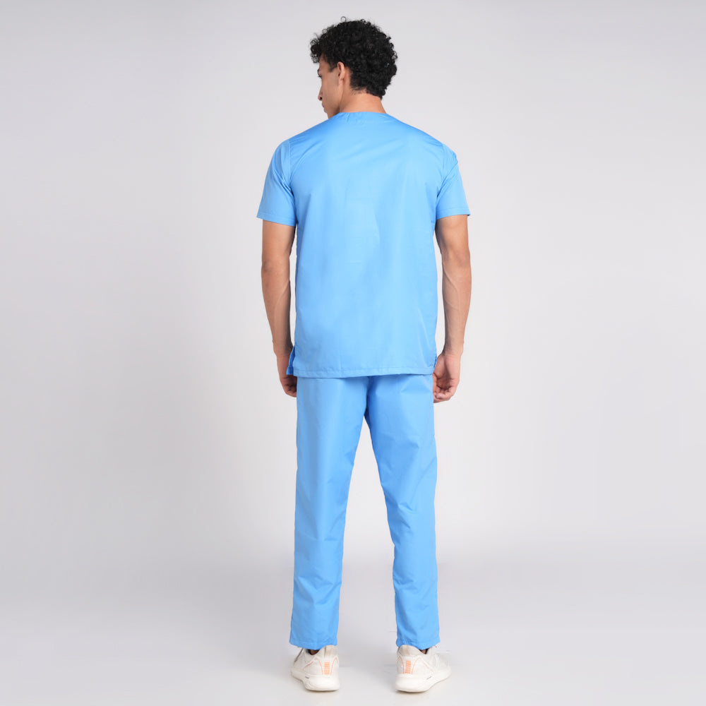 Scrub Suit (Top/Bottom)-Sky Blue