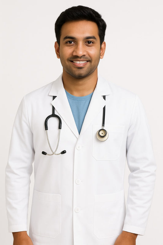 Technie Coat (Half)-Neel White