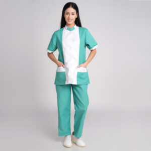 nursing dress female blue/white