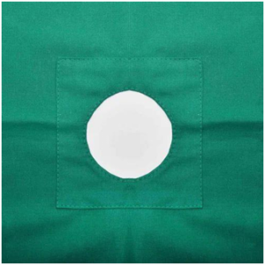 cut sheet with 5" hole