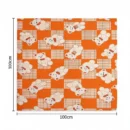 Orange bear print baby sheet