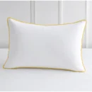 Pillow with yellow piping