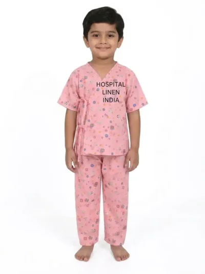 Pink Querky Print Baby Uniform