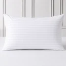 Stripe white pillow cover
