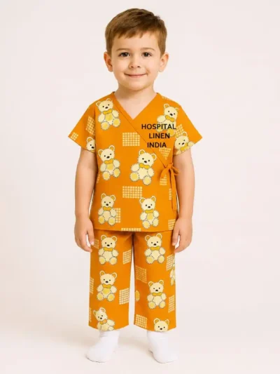 Bear Print Baby Uniform