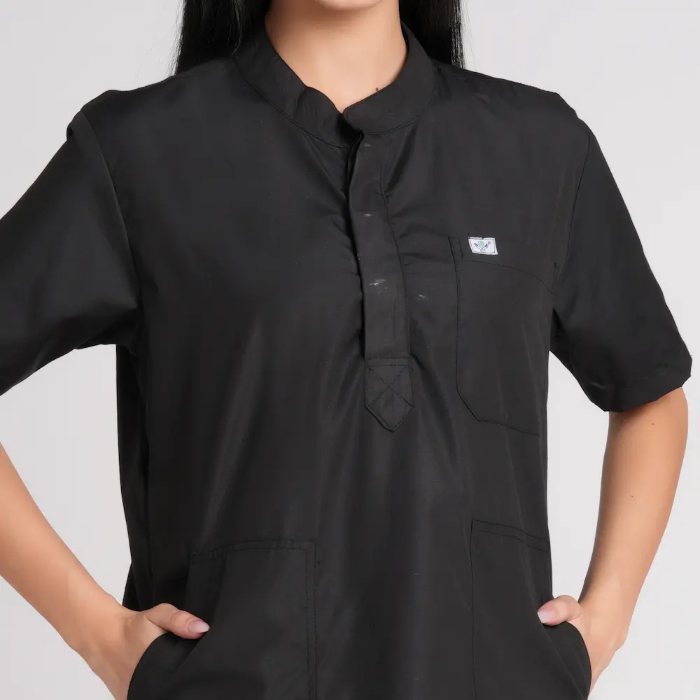 Scrub Suit Female Chinese Collor (Top/Bottom) Pof Cotton - Image 4